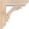 Ekena Millwork Merced Slat Smooth Bracket w/ Offset Brace, Douglas Fir, 5 1/2"W x 18"D x 18"H BKT0604X18X18MRC06SDF - alternate 2